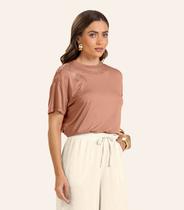 T- shirt Feminina Endless Marrom T- shirt Feminina Endless Marrom