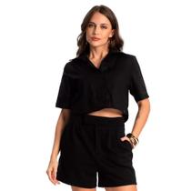 T-shirt Feminina Endless Oversized Create Preto