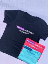 T-shirt Feminina Floresça 100% Algodão