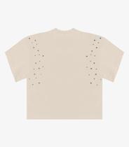 T- Shirt Feminina Gola Alta em Malhão Endless Bege T- Shirt Feminina Gola Alta em Malhão Endless Bege