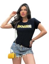 T-shirt Feminina Luxo Rock Roll Lollapalooza 2023 T-shirt Feminina Luxo Rock Roll Lollapalooza 2023