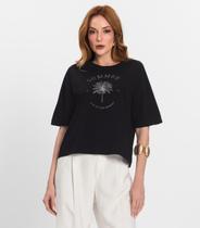 T- Shirt Feminina Manga Curta Endless Preto T- Shirt Feminina Manga Curta Endless Preto