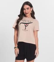 T- Shirt Feminina Manga Curta Endless Rosa T- Shirt Feminina Manga Curta Endless Rosa