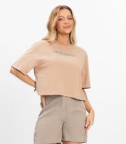 T- Shirt Feminina Meia Malha Rovitex Marrom T- Shirt Feminina Meia Malha Rovitex Marrom