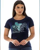 T'shirt Feminina Ox Horns Azul Marinho 6372