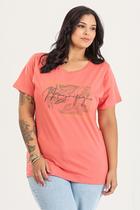 T-shirt Feminina Plus Size em Malha Algodão c/ Estampa "MAGNIFIQUE" - Serena T-shirt Feminina Plus Size em Malha Algodão c/ Estampa "MAGNIFIQUE" - Serena