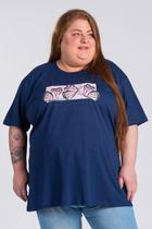 T-shirt Feminina Plus Size Malha Algodão Estampada "SPREAD YOUR WINGS" - Serena