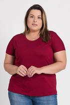 T-shirt Feminina Plus Size Visco Básica - Serena