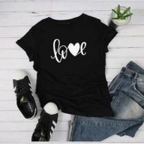T-shirt Feminina - Snoopy Normal - Amor - Barbie Camiseta - Baby Look Camisa Flor em Malha