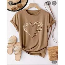 T-shirt Feminina - Snoopy Normal - Amor - Barbie Camiseta - Baby Look Camisa Flor em Malha