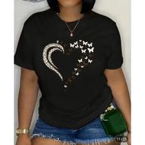 T-shirt Feminina - Snoopy Normal - Amor - Barbie Camiseta - Baby Look Camisa Flor em Malha