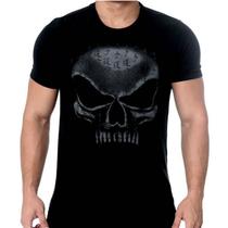 T-shirt flex wheeler preto - black skull - clothing (g)