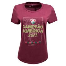 T-shirt Fluminense Campeão da América Feminina Grená