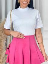 T-shirt Gola Alta Feminina Branca