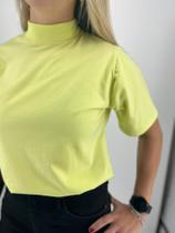 T-shirt Gola alta - Verde Lima T-shirt Gola alta - Verde Lima