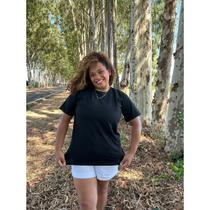 T-SHIRT GOLA O FEMININA BASIC 100% ALGODÃO LISA Varias Cores Envio Imediato