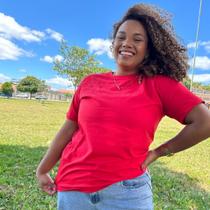 T-SHIRT GOLA O FEMININA BASIC 100% ALGODÃO LISA Varias Cores Envio Imediato