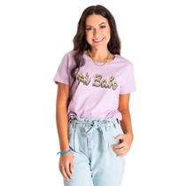 T- shirt Hi Babe Lilás T- shirt Hi Babe Lilás