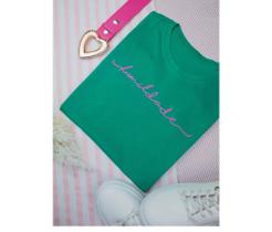 T-shirt Humildade Verde G T-shirt Humildade Verde G