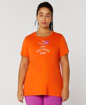 T-Shirt Inspiracional Plus Size Alto Giro Laranja AG
