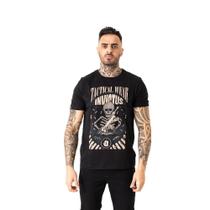 T-Shirt Invictus Concept Bones - Preto