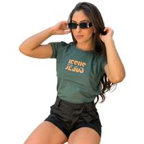 T-shirt jesus lives in me - verde T-shirt jesus lives in me - verde