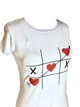 T-shirt Jogo da Velha Coração