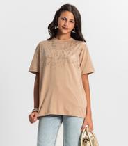 T - Shirt Juvenil Feminina Minty Marrom T - Shirt Juvenil Feminina Minty Marrom