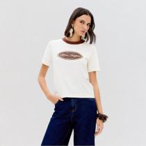 T-shirt Lança Perfume Mangas Curtas Com Estampa