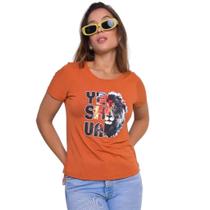 T-shirt leão yeshua - coral