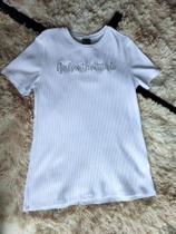 T-shirt malha canelada