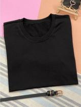 T SHIRT MALU BÁSICA (PRETA E GRAFITE ) Tamanho G