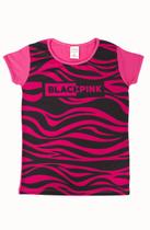 T-shirt Manga Curta Black Pink