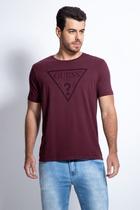 T-Shirt Masc Logo Triangulo Relevo Guess