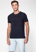 T-Shirt Masc Logo Triangulo Relevo Guess