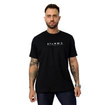 T-Shirt Masculina Camiseta 100% Algodão Pray Preta