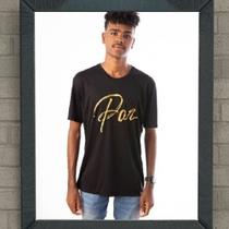 T-shirt masculina Vis Up "PAZ" Preta G T-shirt masculina Vis Up "PAZ" Preta G