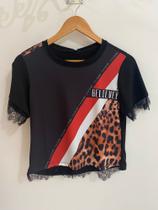 T-Shirt MB Faixa diagonal onça