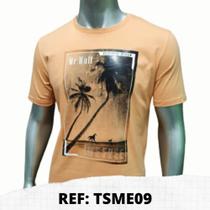 T-shirt Meia malha Estampada - Salmon GG