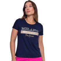 T-shirt milano per amore - azul marinho T-shirt milano per amore - azul marinho