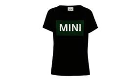 T-shirt MINI Wordmark Signet Feminina Preta
