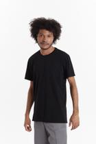 T-shirt minimalista/básica preto blackout m