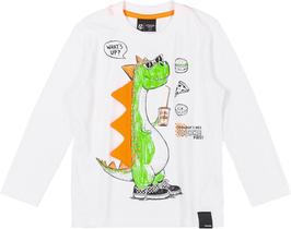 T-shirt ml dino interativo tam 01 cor off