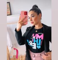 T-shirt Mulher preta M