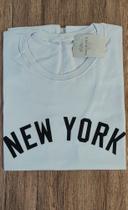 T-shirt New York manga curta branca surto clothing feminina tam GG