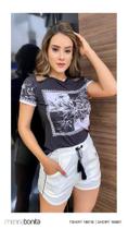 T-shirt Ombro Tule Menina Bonita 16618