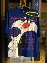 T shirt oversized frajola TAM 14 cor azul royal