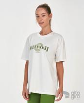 T-Shirt Oversized Wellness Alto Giro Off White