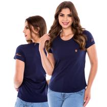 T Shirt Ox Horns Marinho