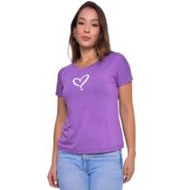 T-shirt pequeno coração - lilás T-shirt pequeno coração - lilás